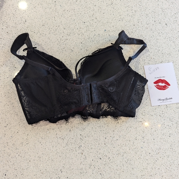 Honey Birdette Madame Red/Black bra 34B - Picture 3 of 5